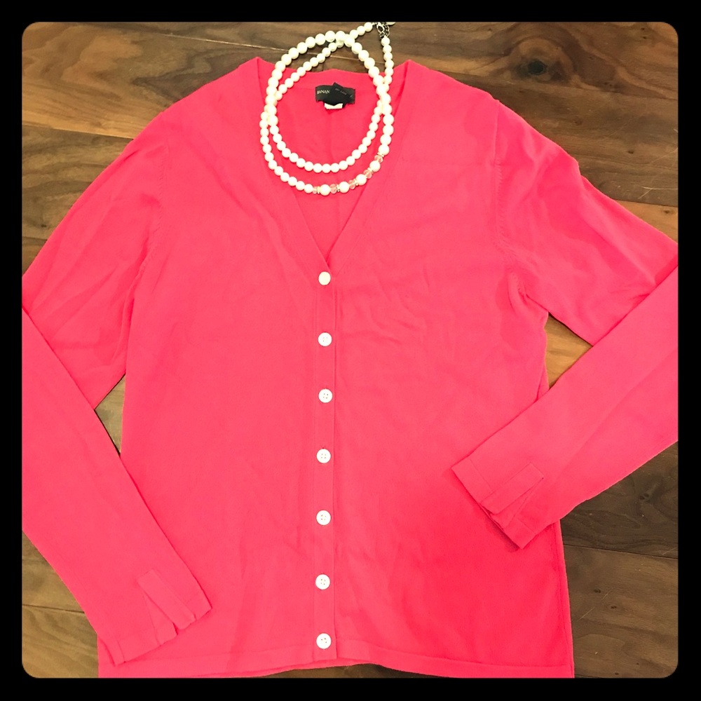 Pink cardigan